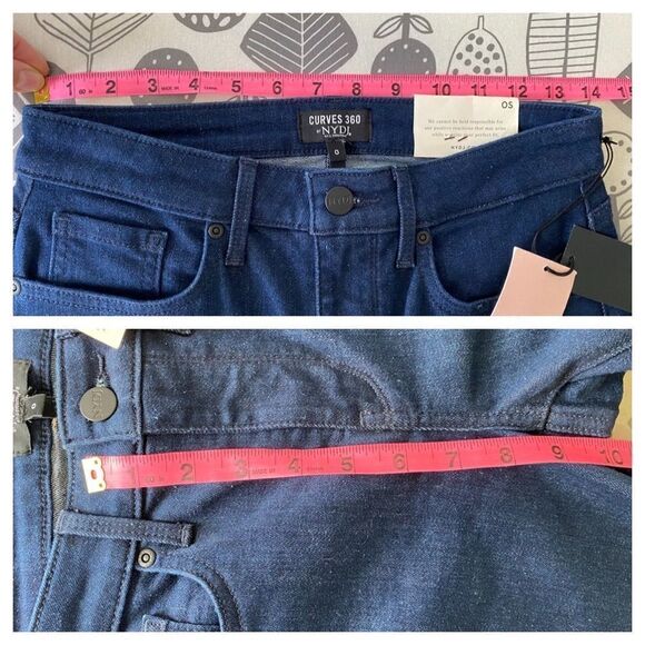 Slim Straight Ankle Jeans in Curves 360 Denim With Side Slits - Picture 3 of 9